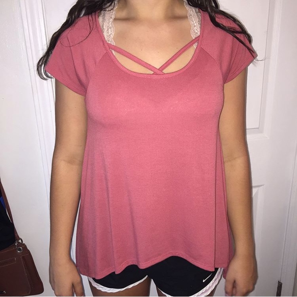 Pink short sleeve